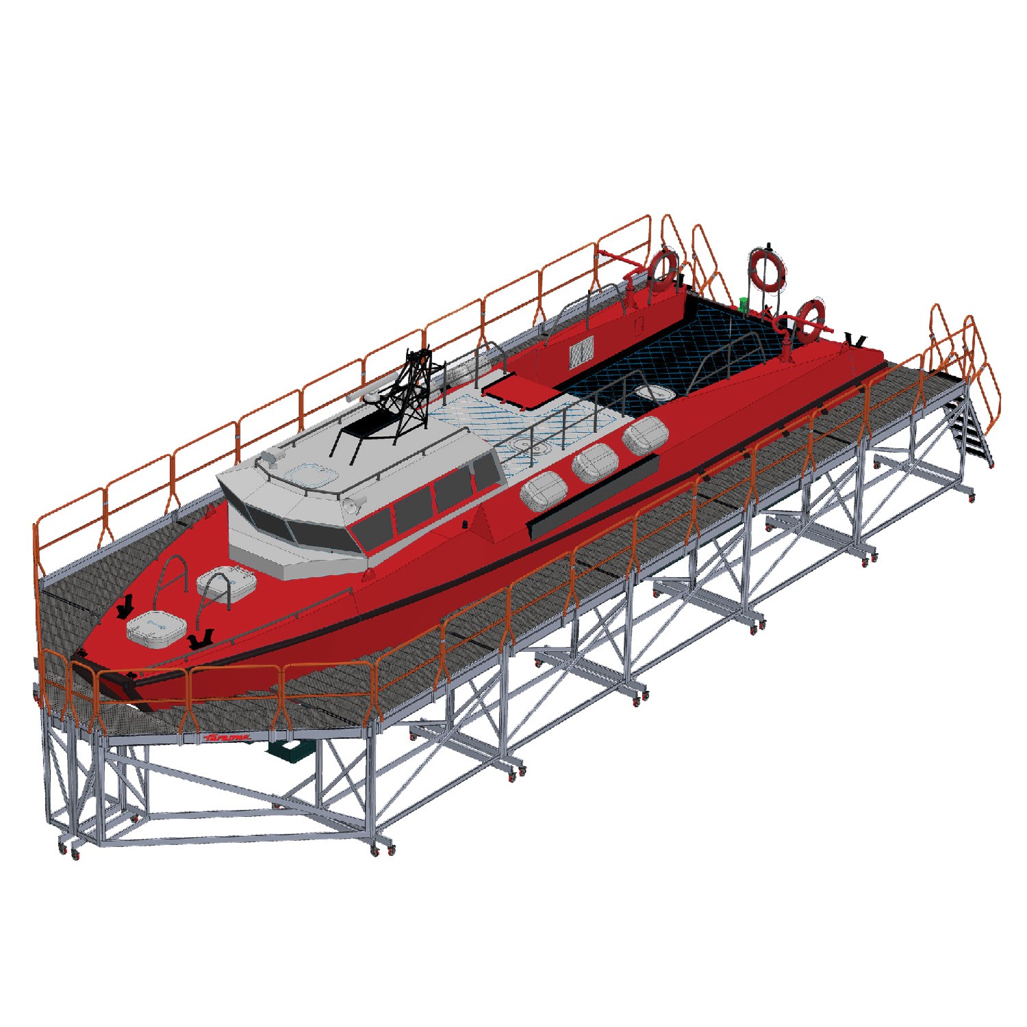 EM601 | Estrutura feita à medida para manutenção de barcos