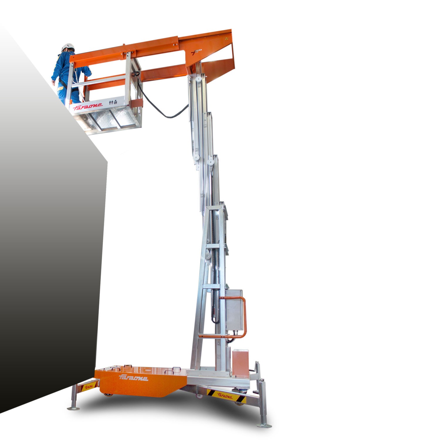 Elevah Desembarque em altura I | A. máx. de trabalho 12 m.