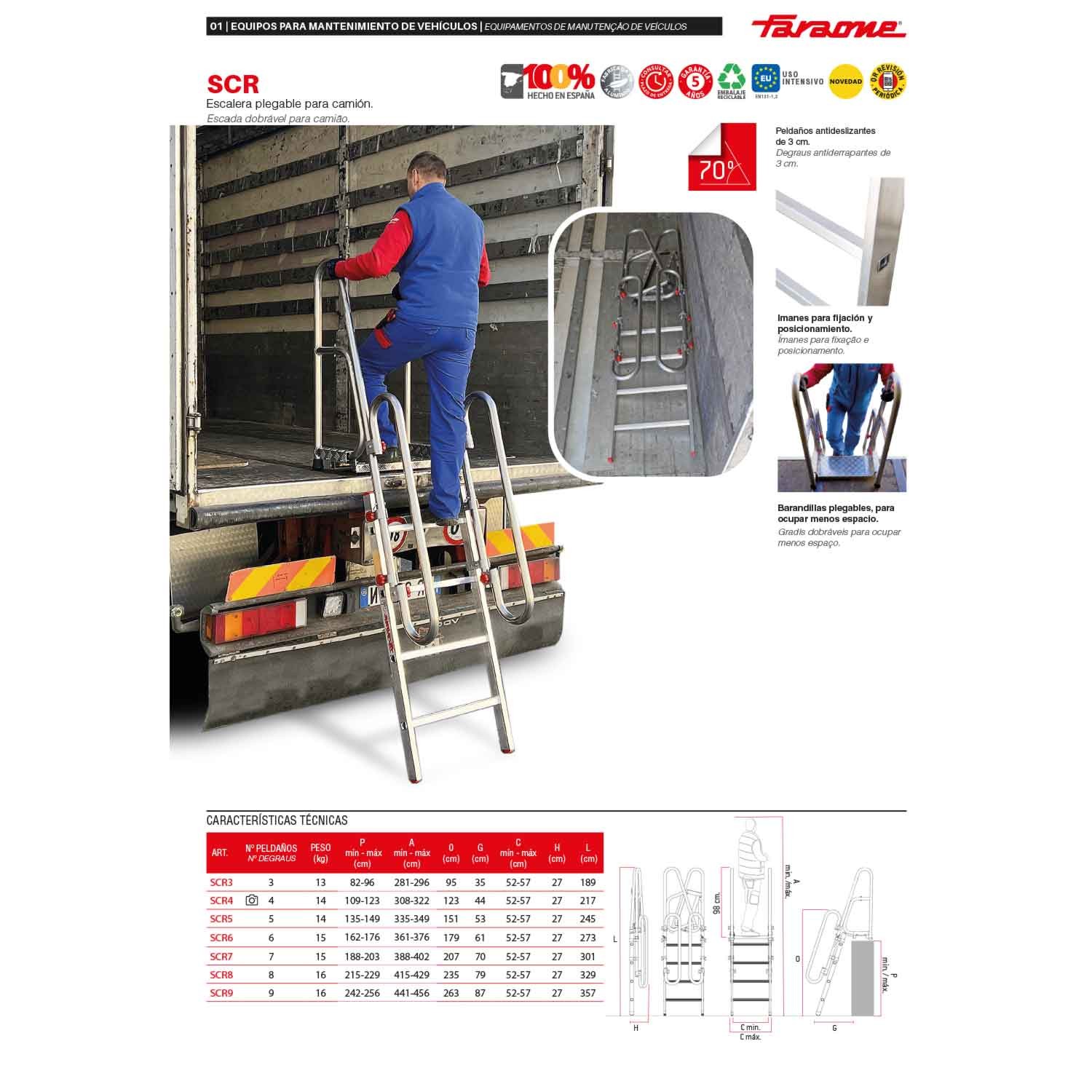SCR | Escada de acesso a camiões