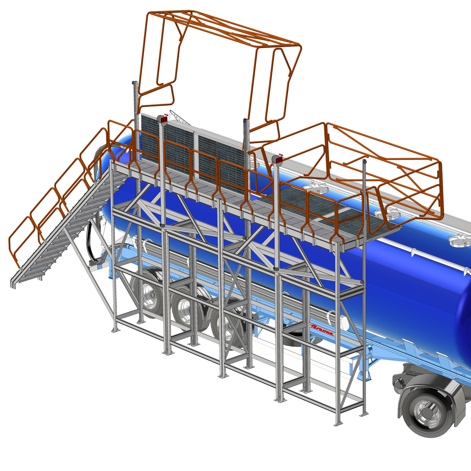 EM108 | Estrutura feita à medida para manutenção de camiões