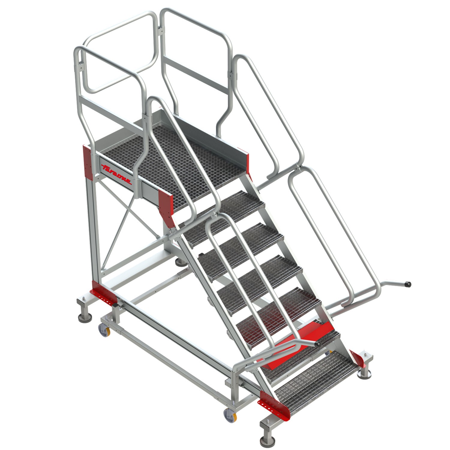 SY-T | Escada com plataforma e quatro rodas | TRAMEX
