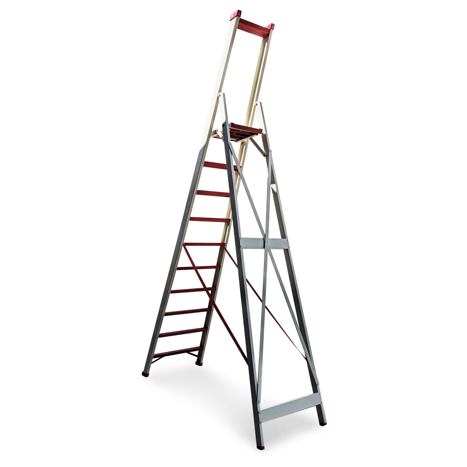 EM2015 | Escada de tesoura para utilização profissional em fibra de vidro.