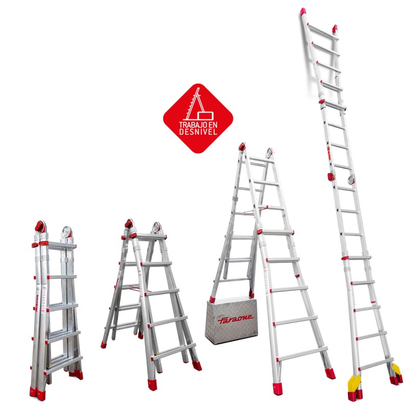 TELES | Escada telescópica de alumínio multiúsos super profissional