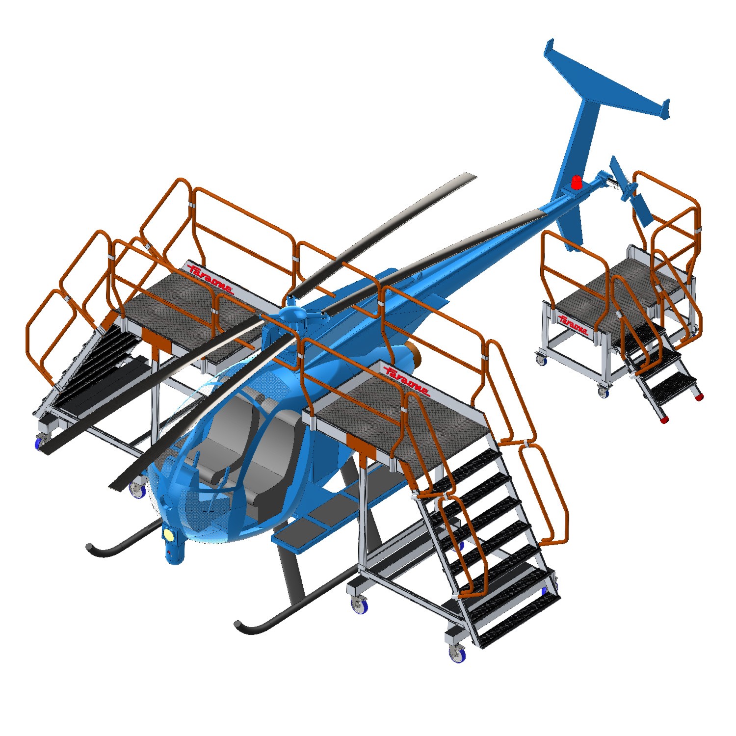 EM501 | Escadas especiais para manutenção de helicópteros