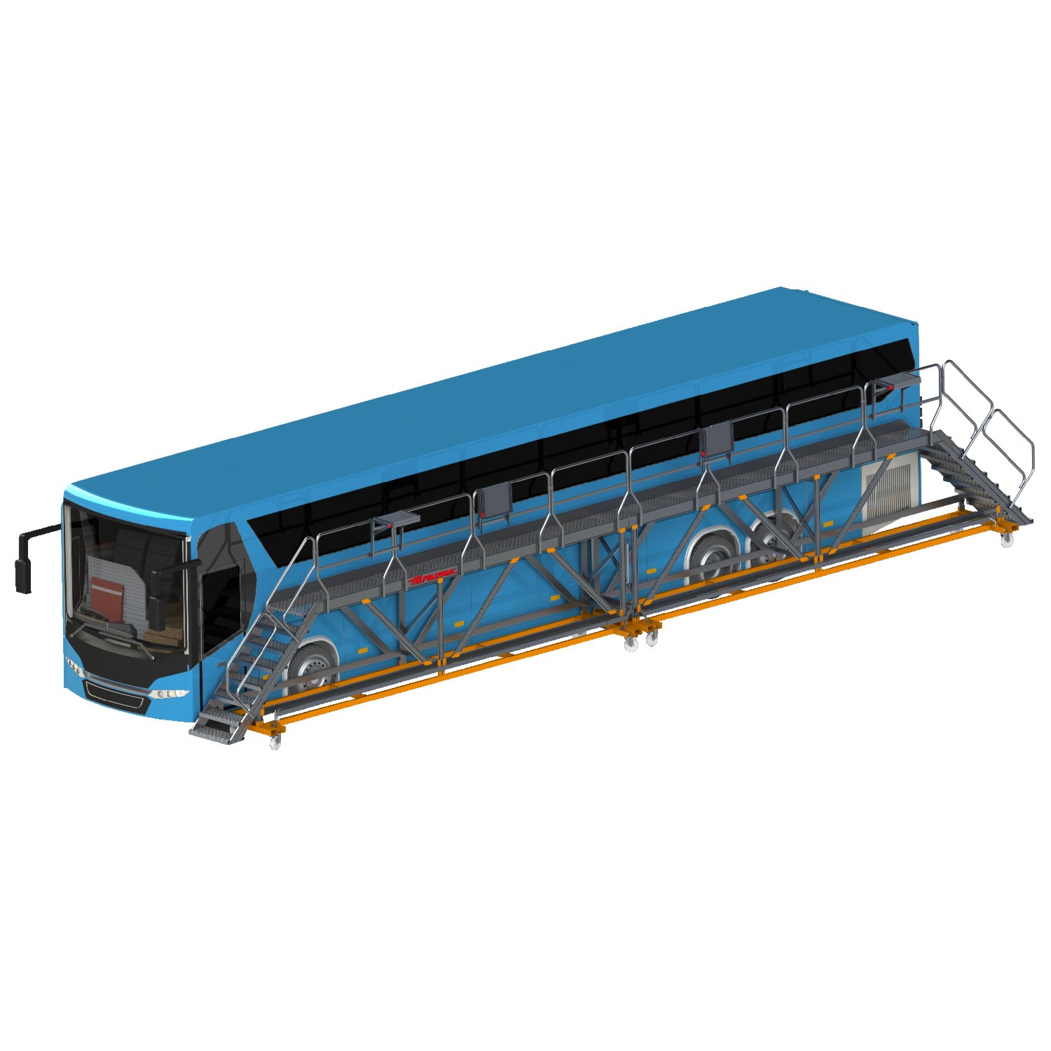 EM306 | Estrutura feita à medida para manutenção de autocarros