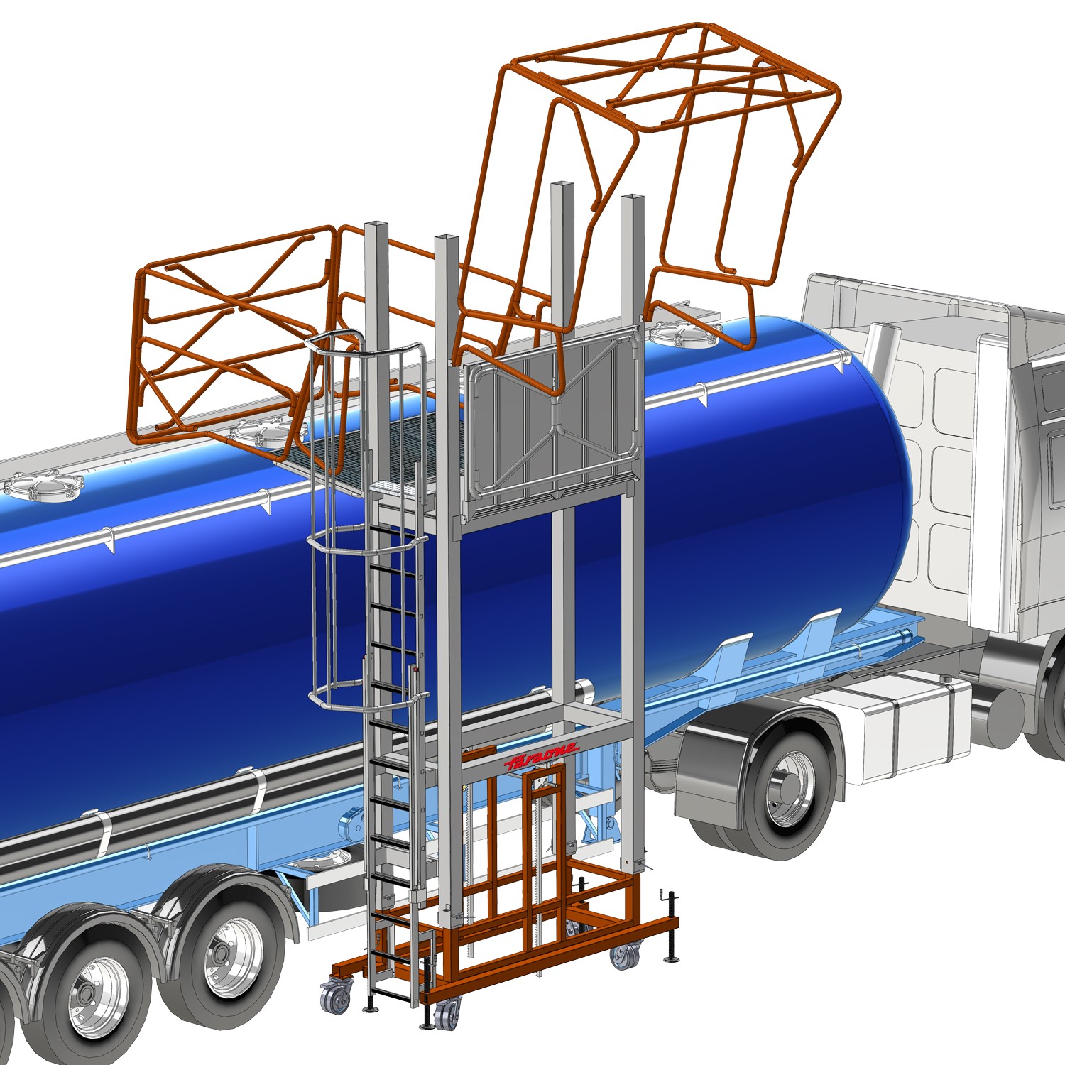 EM109 | Estrutura feita à medida para manutenção de camiões