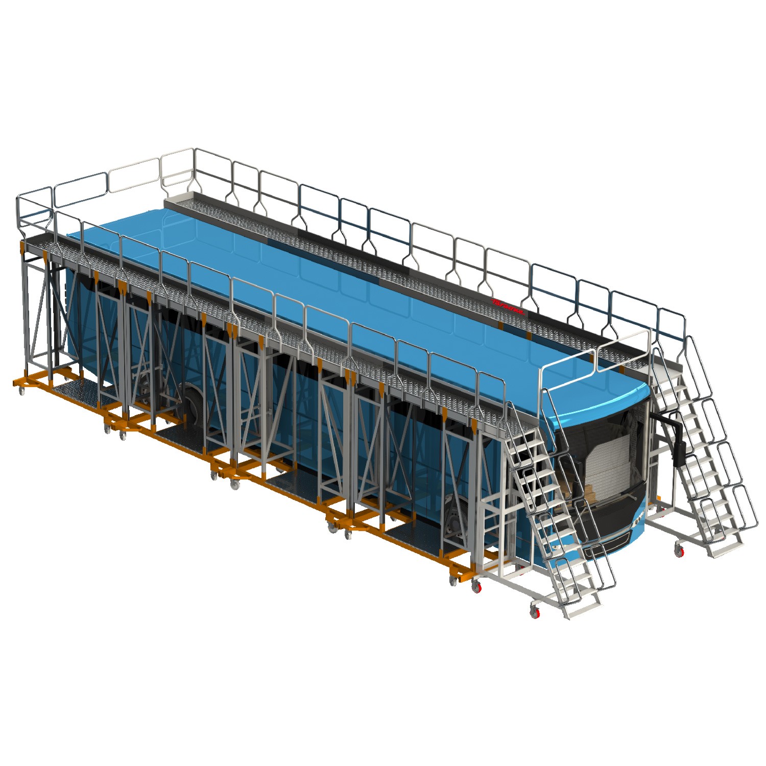 EM305 | Estrutura feita à medida para manutenção de autocarros